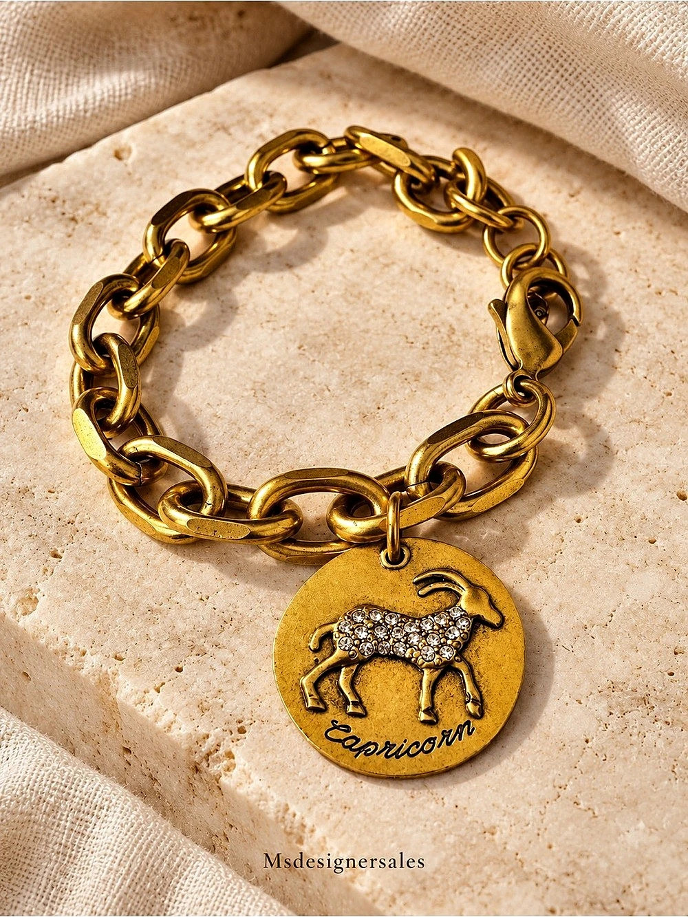 Capricorn charm bracelet Gold-Tone Charm Bracelet NWT 193